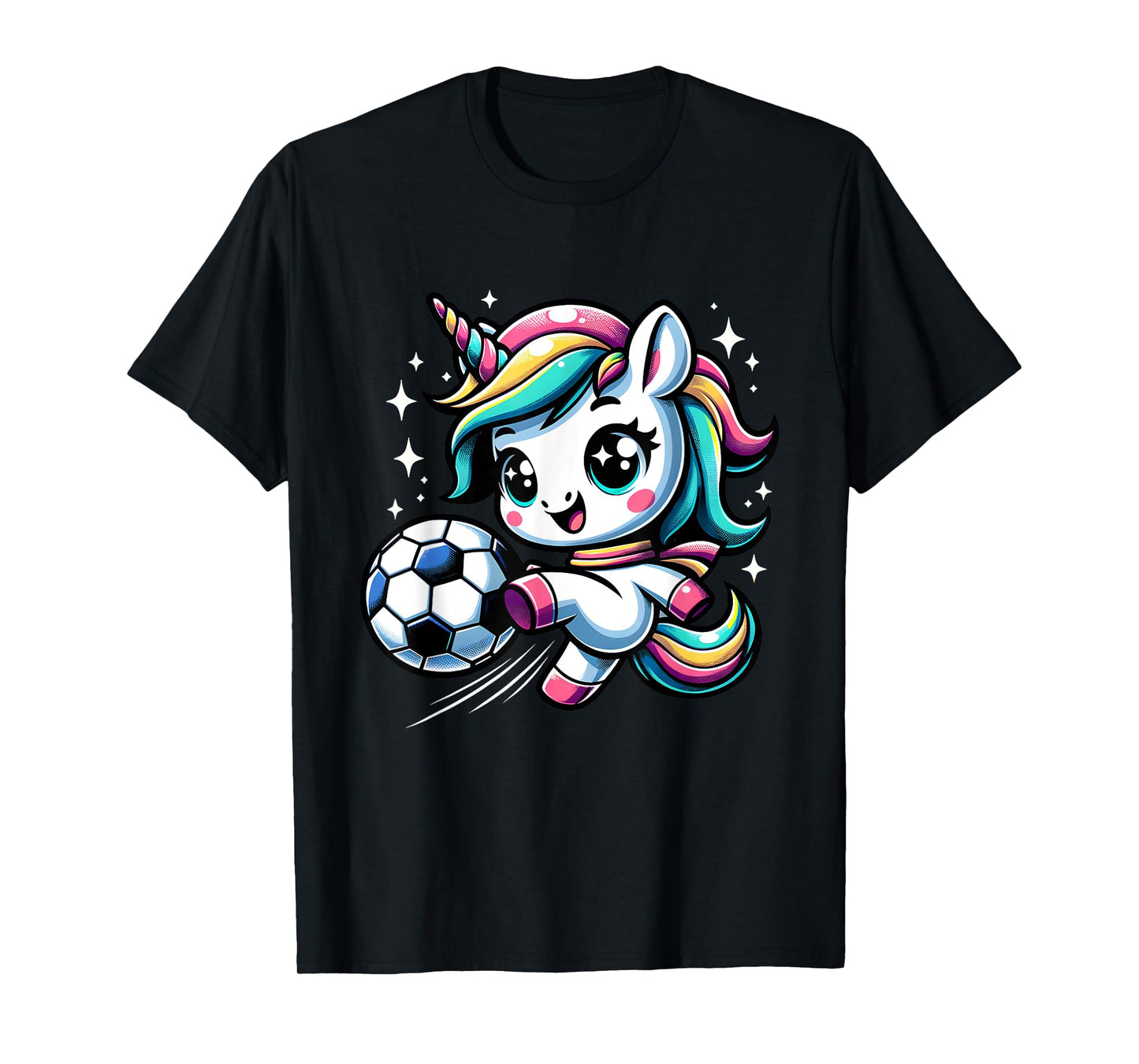 Cute Unicorn Playing Soccer T-Shirt