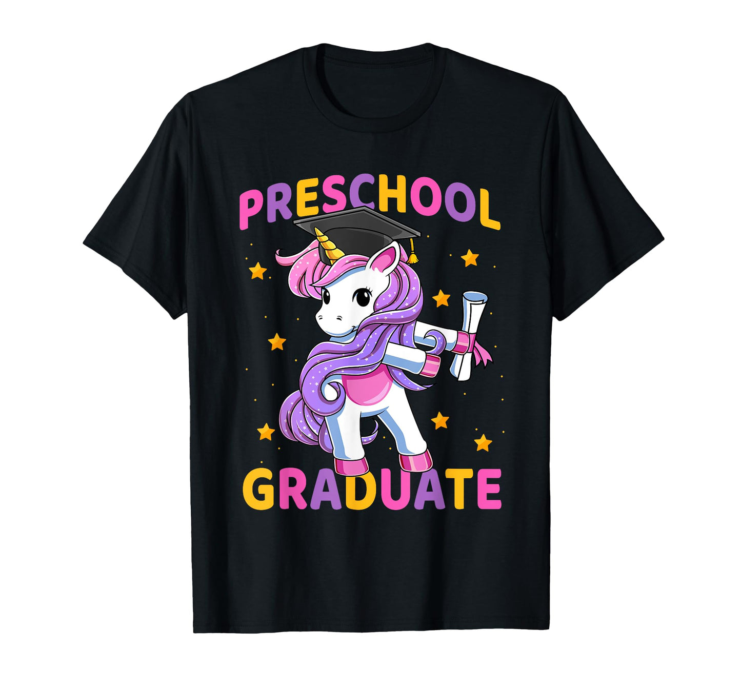 Flossing Unicorn Preschool Graduation for Girls Kids T-Shirt