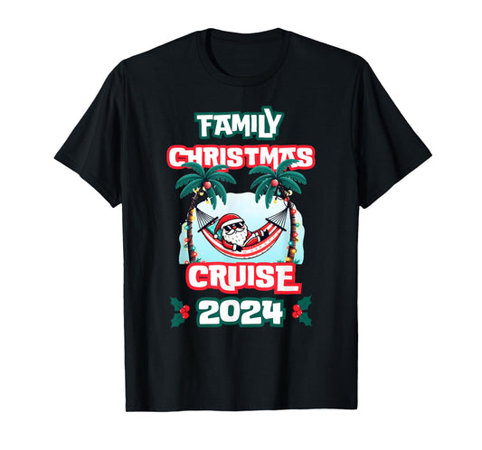 Family Christmas Cruise 2024 Santa Xmas family matching T-Shirt