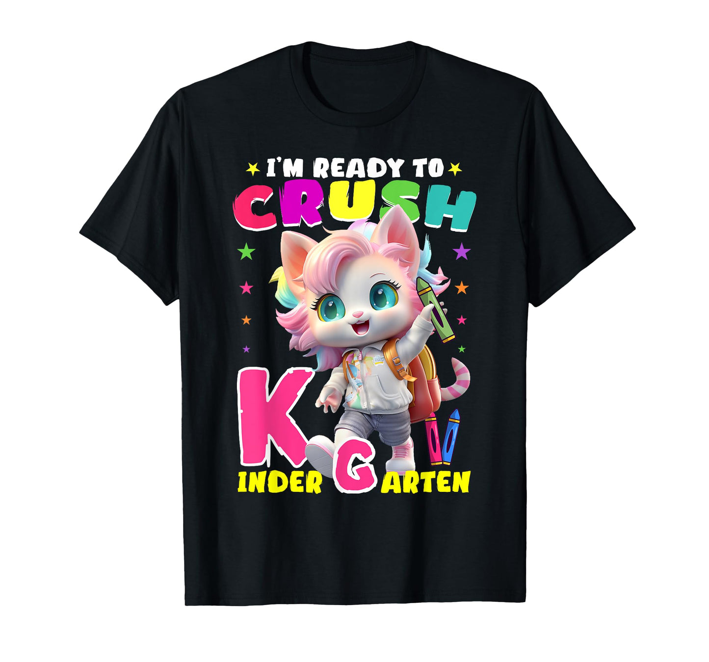 I'm Ready To Crush Kindergarten Unicorn Back To School Girls T-Shirt