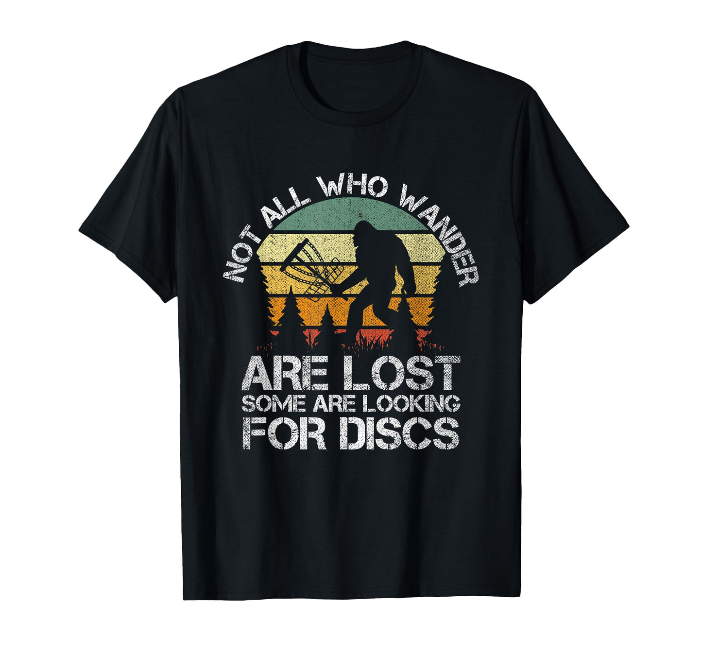 Disc Golf Funny Bigfoot Tee For Men Women Apparel T-Shirt