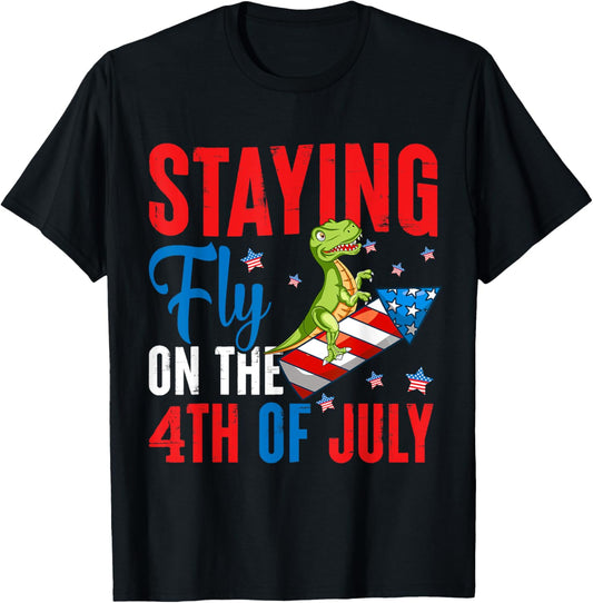 Staying Fly On The 4th Of July Toddler Shirt 4th July Kids T-Shirt