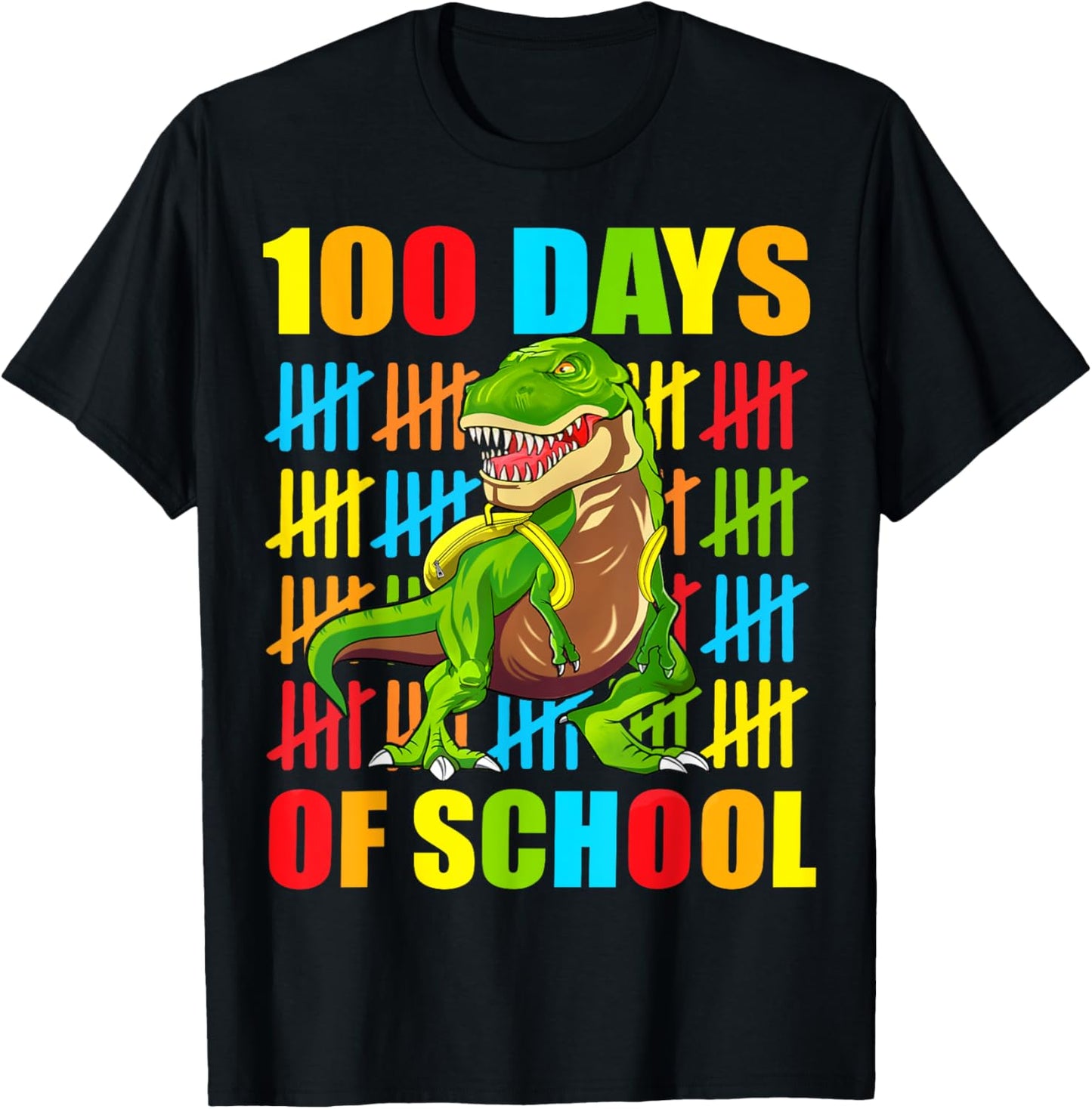100 Days Of School Trex 100 Days Smarter 100th Day of School T-Shirt