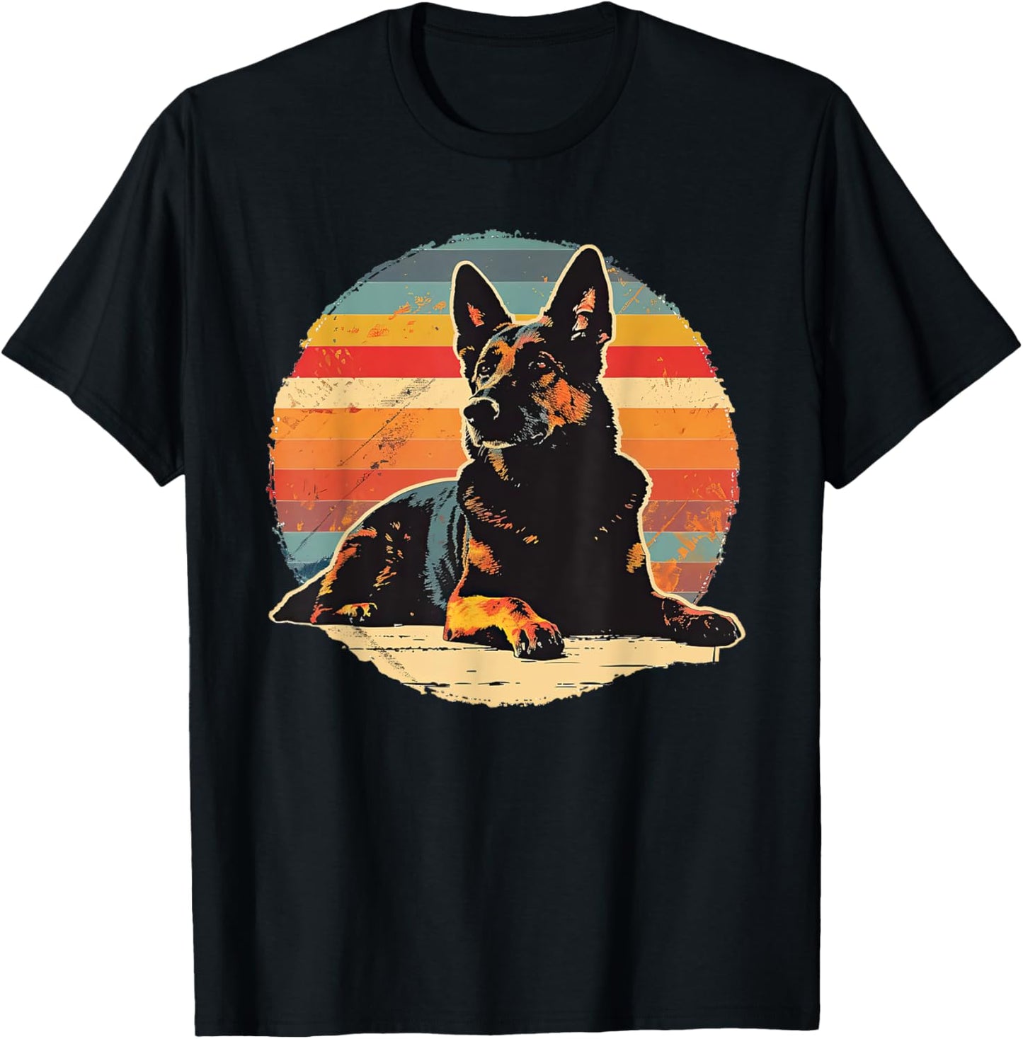 Vintage German Shepherd Dog Retro T-shirt