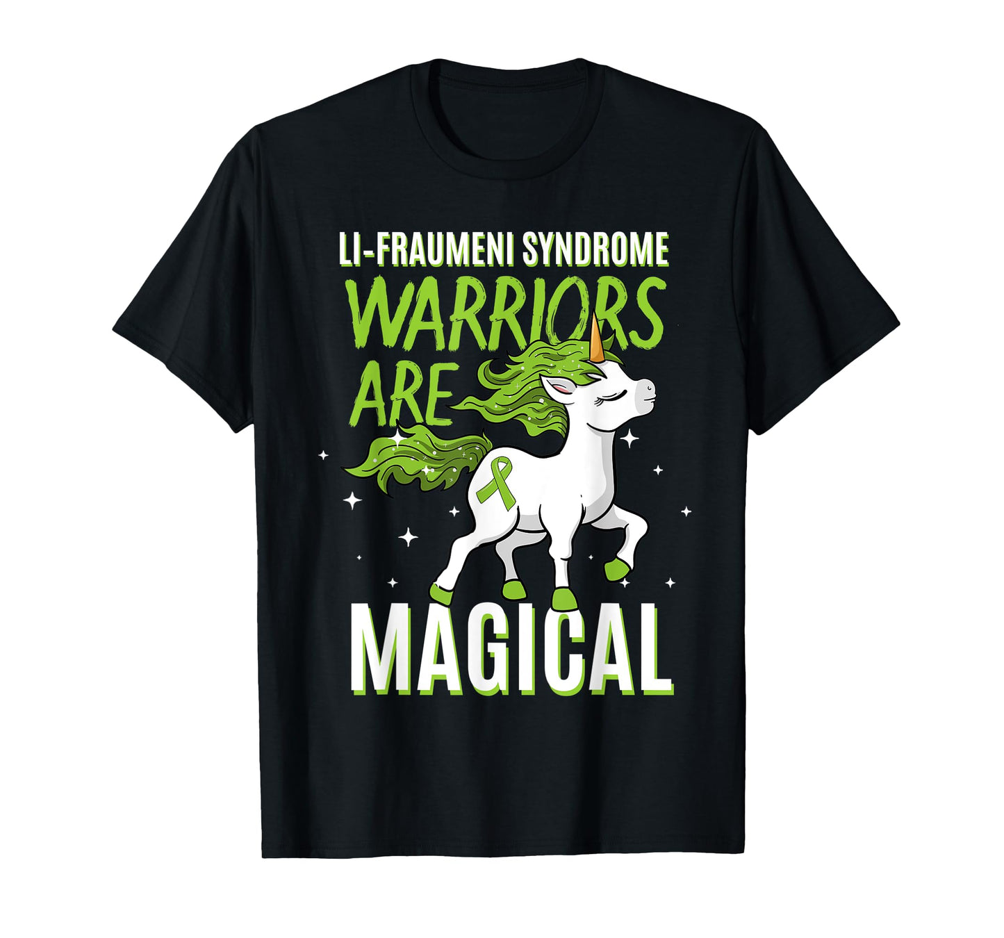 Li–Fraumeni Syndrome Warrior Awareness Ribbon Unicorn Lover T-Shirt