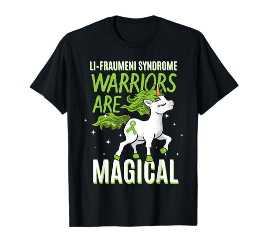 Li–Fraumeni Syndrome Warrior Awareness Ribbon Unicorn Lover T-Shirt