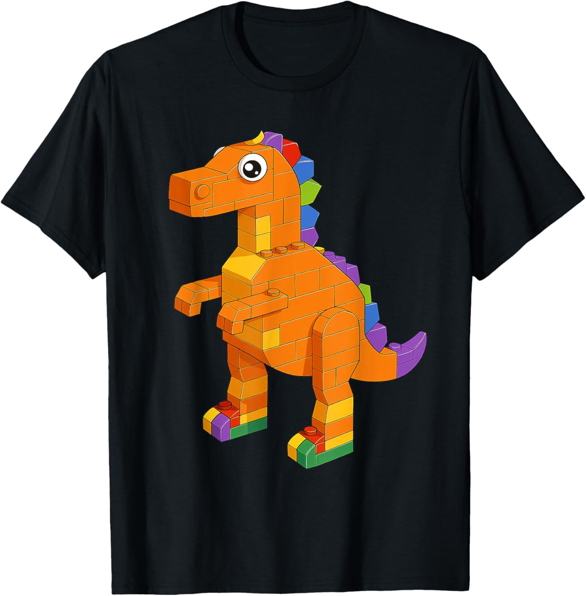 Master Builder Dinosaur Builders Boys Graphic Brick Blocks T-Shirt