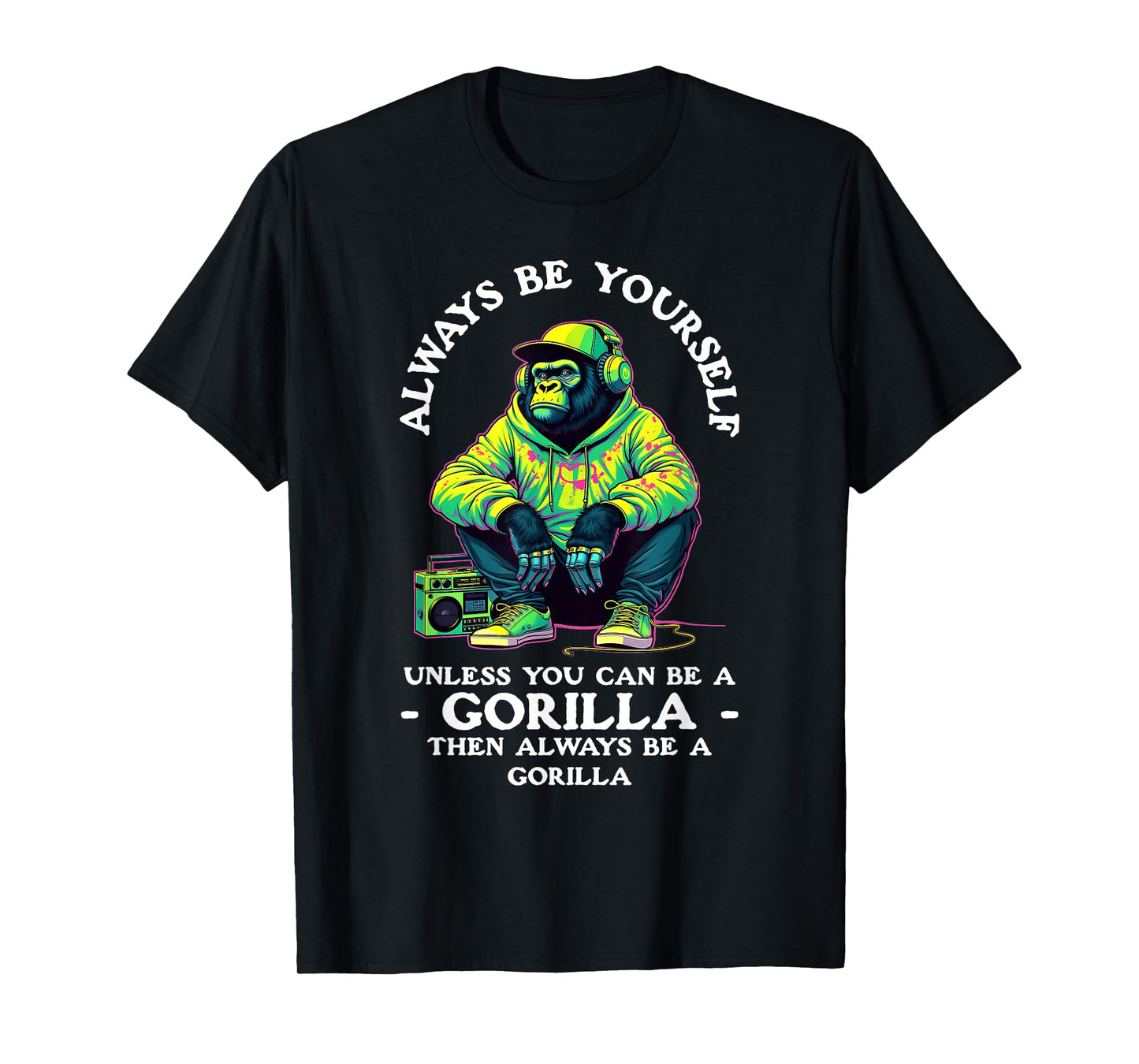 Funny Gorilla Art For Men Women Primate Animal Gorilla Lover T-Shirt
