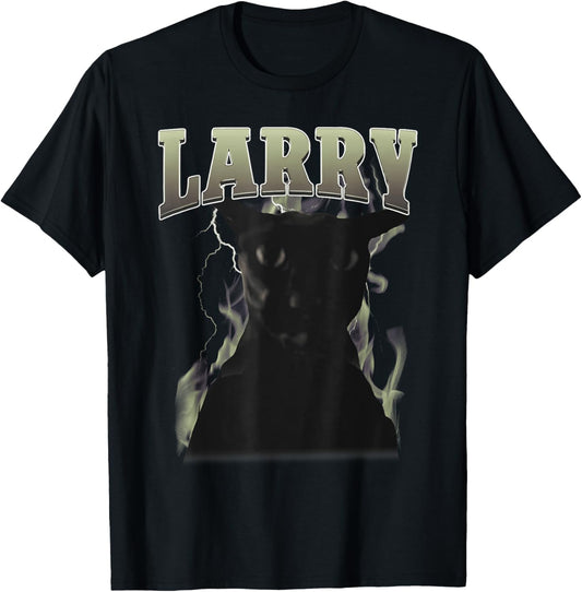 Funny Evil Larry Cat Dank Brainrot Meme Gift T-Shirt