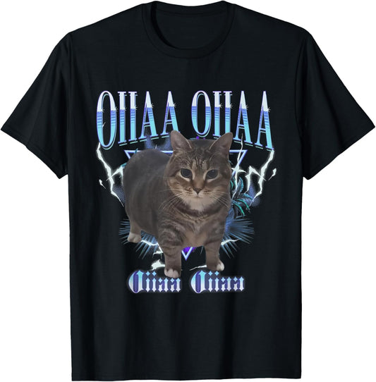 Funny Viral Spining Cat Meme Oiiaa Oiiaa Cat Silly Meme T-Shirt