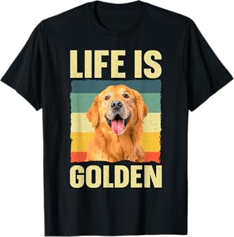 Golden Retriever Design For Men Women Golden Retriever Lover T-Shirt