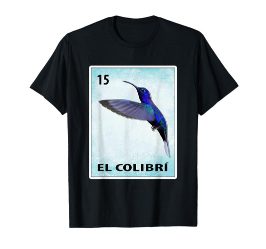 El Colibri Mexican Hummingbird Cards T-Shirt