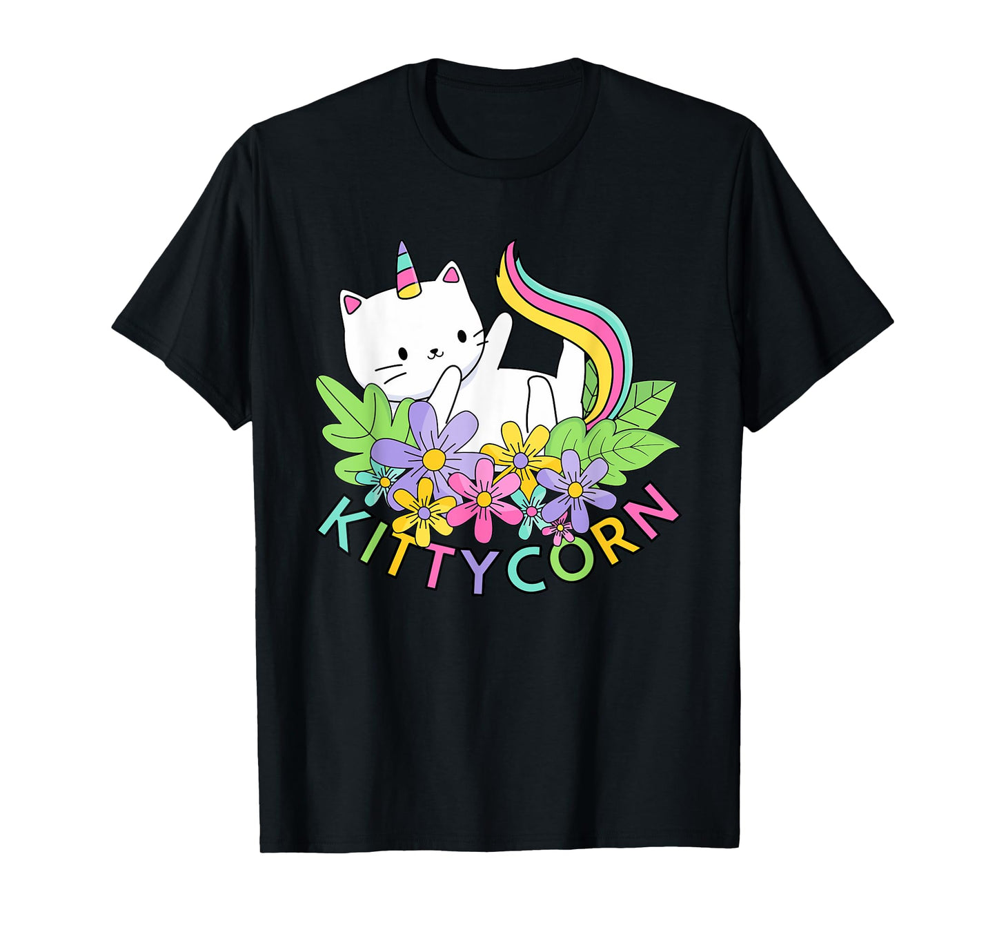 Rainbow Unicorn Cat Kittycorn T-Shirt