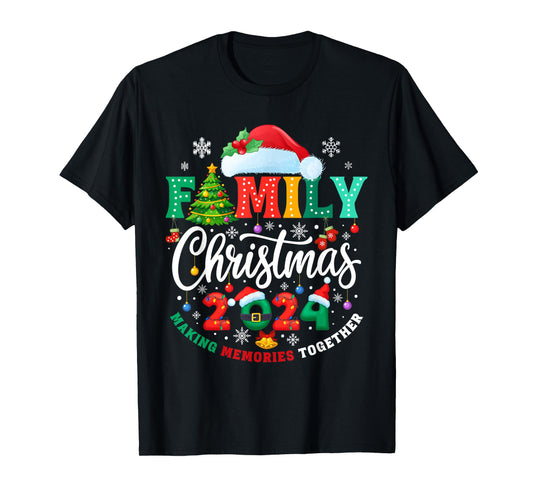 Family Christmas 2024 Matching Outfit Xmas Squad Santa Group T-Shirt