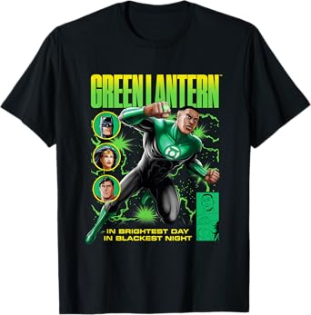 DC Comics Justice League Green Lantern John Stewart Comic T-Shirt