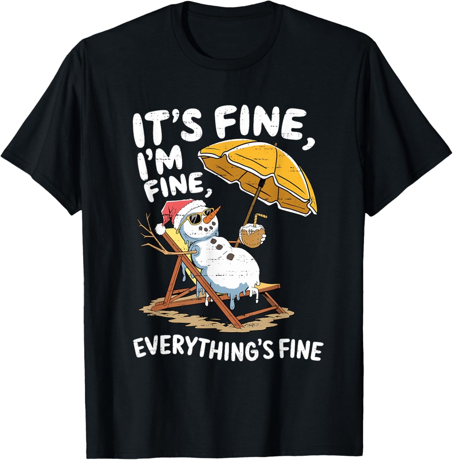 Funny Snowman Christmas In July Xmas Summer Christmas T-Shirt