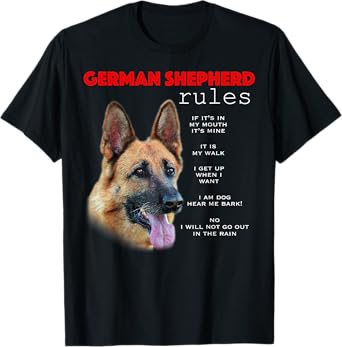 Funny rules for the owner of a German Shepherd T-Shirt
