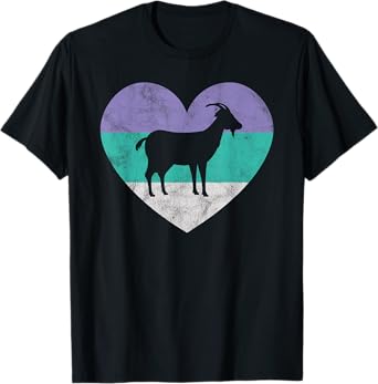 Goat Gift For Women & Girls Retro Cute T-Shirt