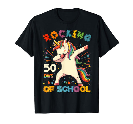 Rockin 50 Days of School 50th Day of School 50 Days Smarter T-Shirt