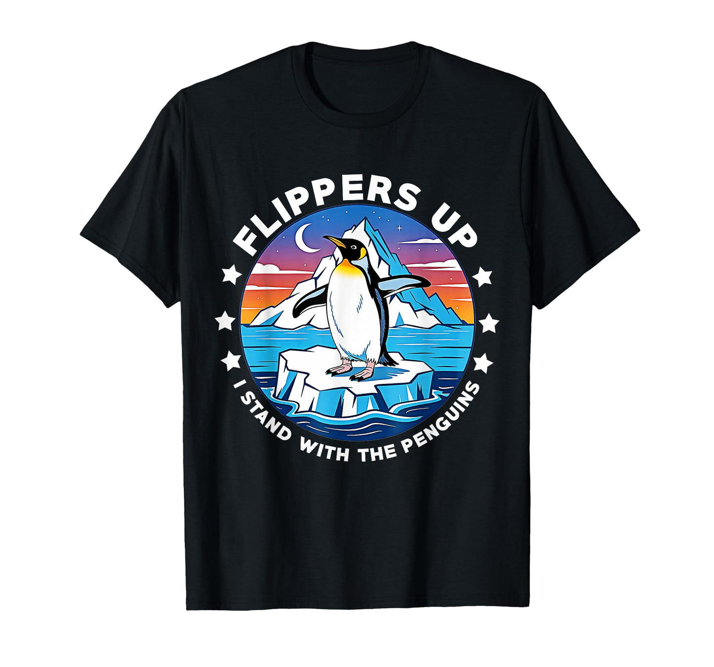 Flippers Up I Stand With The Penguins T-Shirt