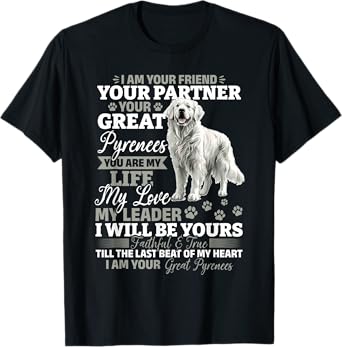 Great Pyrenees Dog Owner T-Shirt for Men Women Girls Kids