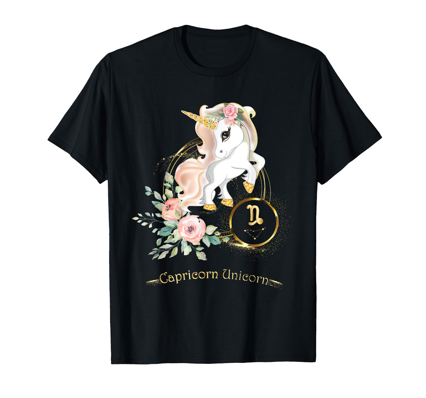 Capricorn Shirt Zodiac Unicorn Sign Astrology for Women Kids T-Shirt
