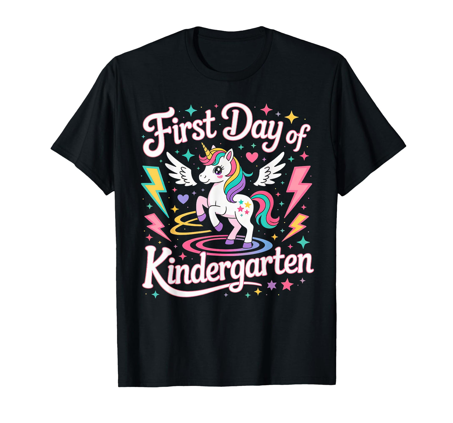 First Day Of Kindergarten Girls Unicorn First Day OF School T-Shirt