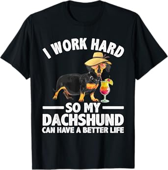 Cool Dachshund Art For Men Women Wiener Dog Dachshund Lovers T-Shirt
