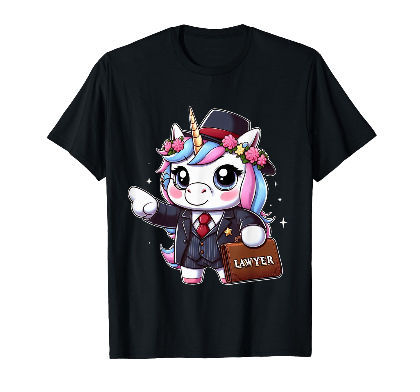 Lawyer Unicorn Kids Girls Women Rainbow Lawyers T-Shirt
