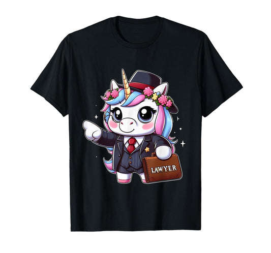 Lawyer Unicorn Kids Girls Women Rainbow Lawyers T-Shirt
