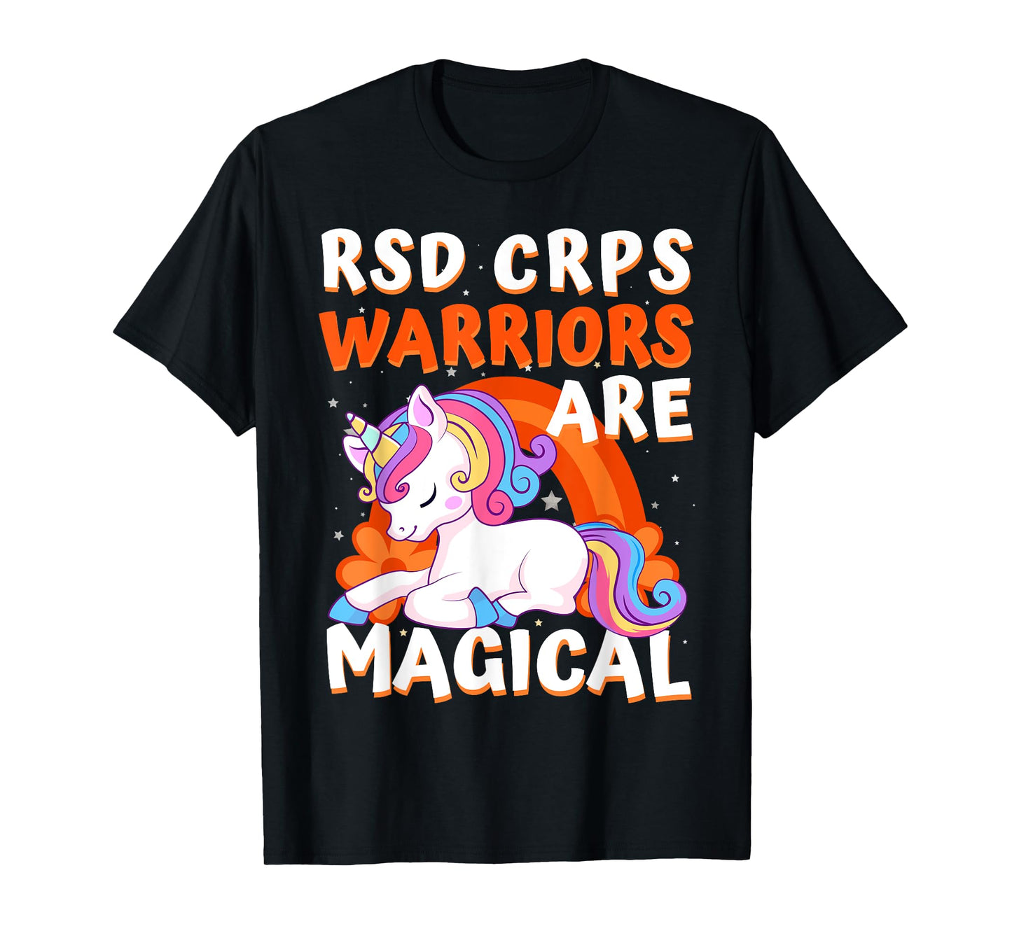 Warriors Are Magical RSD CRPS Awareness Ribbon Unicorn T-Shirt
