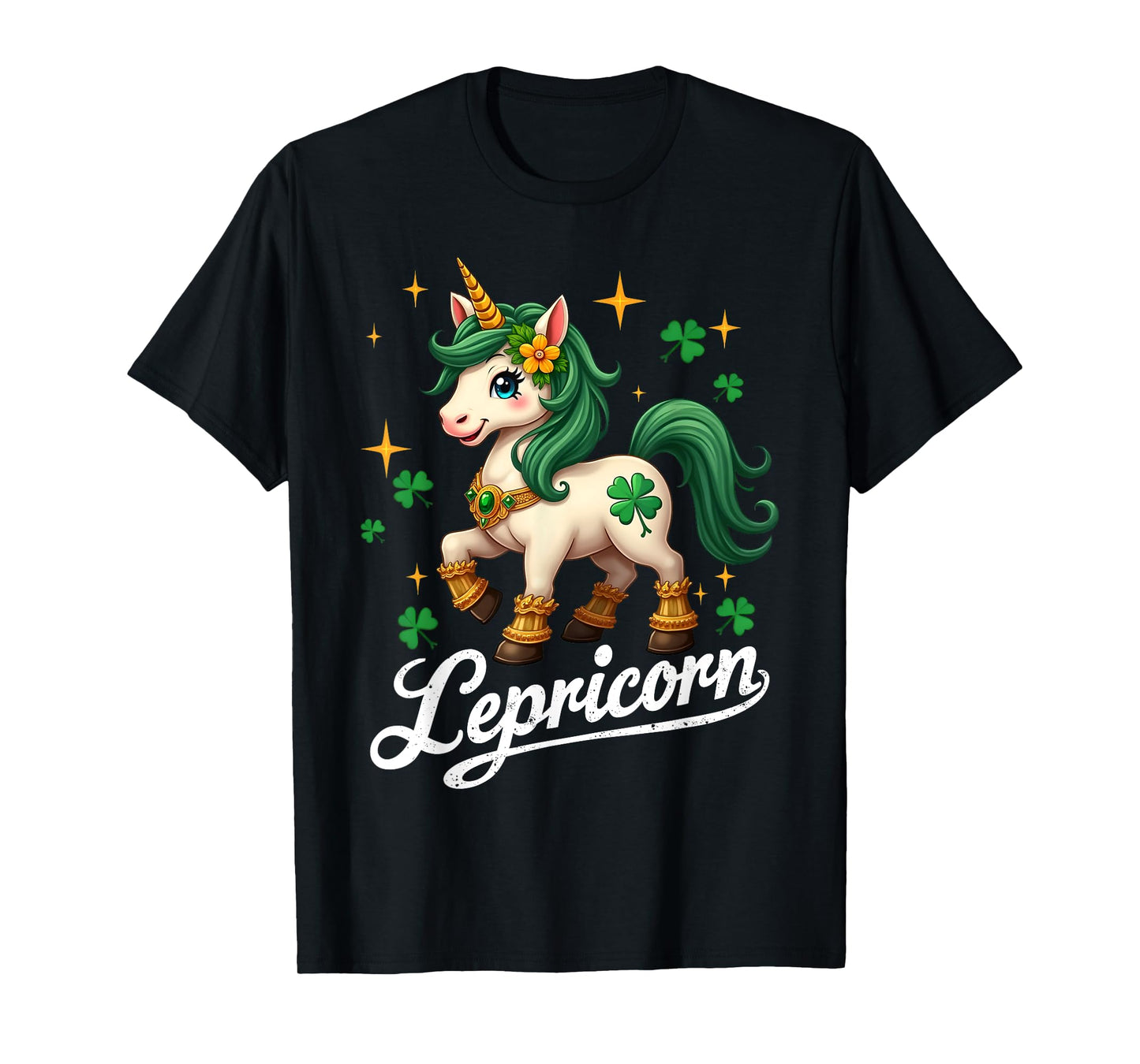St Patricks Day Unicorn Cute Saint Pattys Girls Lepricorn T-Shirt