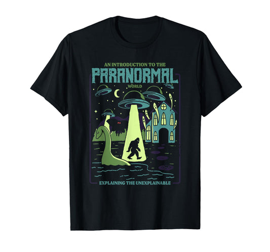 Cryptids Shirt UFO Alien Bigfoot Mothman Loch Ness Monster T-Shirt