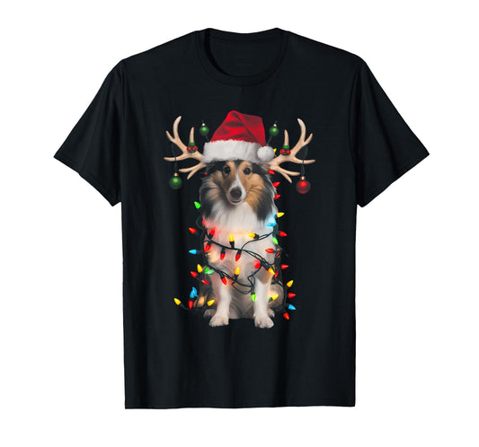 Shetland Sheepdog Christmas Tree Shirt Shetland Sheepdog Men Women Kids T-Shirt
