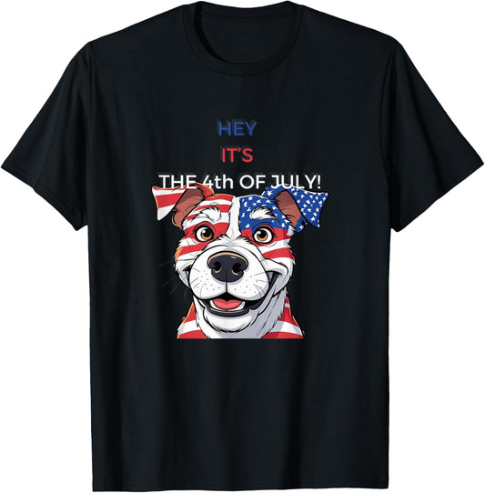 JULY 4 - Independence Day - patriotic dog T-Shirt