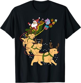 Golden Retriever Christmas T-Shirt