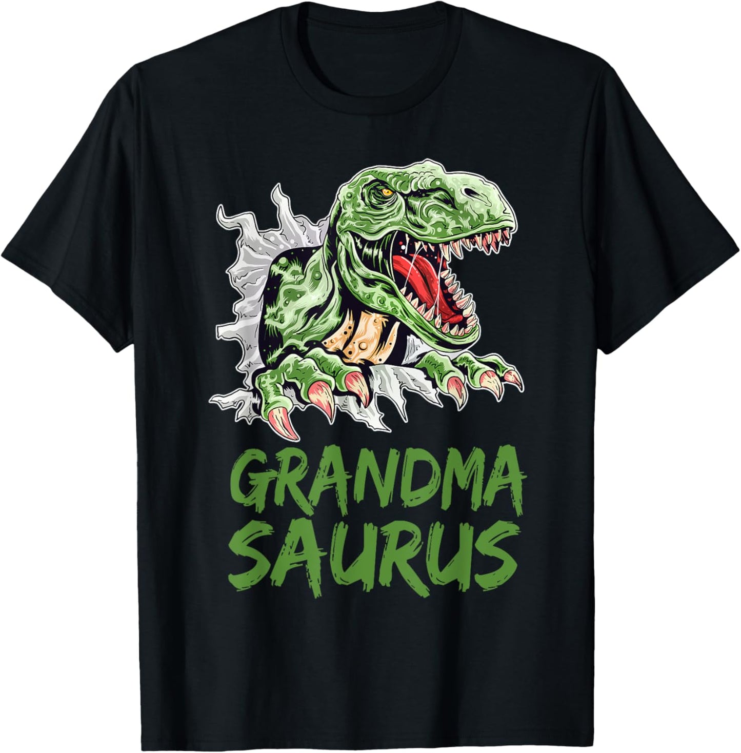Grandma Saurus Birthday Boy Rex Dinosaur Family Matching T-Shirt