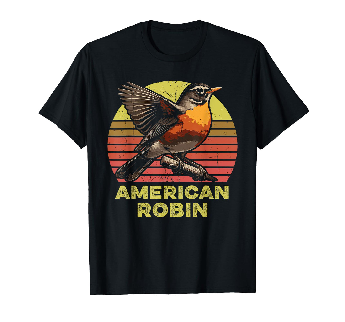 American Robin Retro T-Shirt