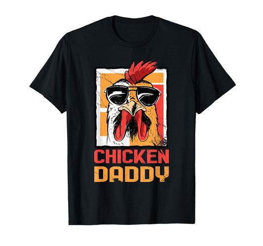 Chicken Daddy Funny Poultry Farmer Fathers Day T-Shirt