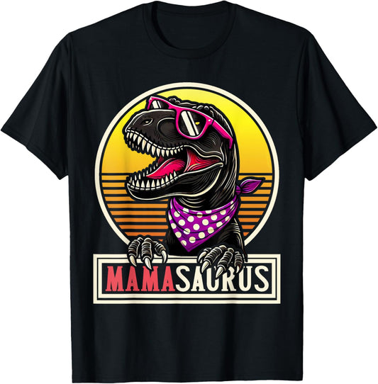 Mamasaurus T Rex Dinosaur T-Rex Mama Saurus Retro Women T-Shirt
