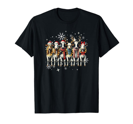 Cow Christmas Xmas Cow Lover T-Shirt