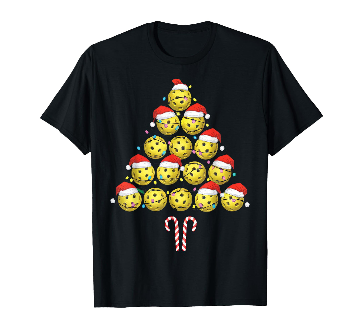 Pickleball Christmas Tree T-Shirt