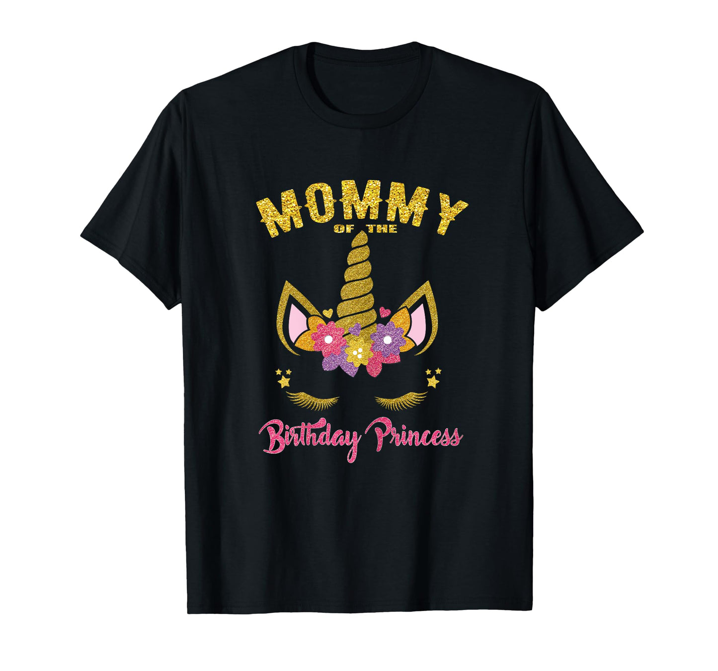 Mommy of the Birthday Princess Unicorn Matching Birthday T-Shirt