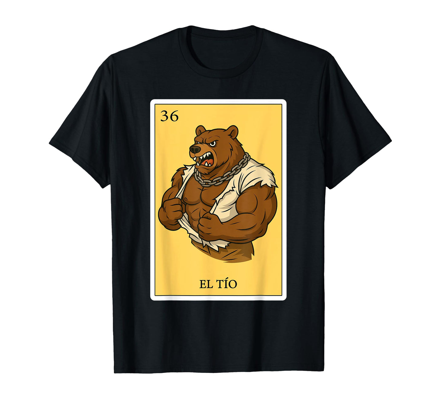 El Tio Grizzly | Spanish-Mexican Bingo Gifts for Tio T-Shirt