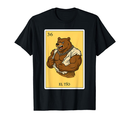El Tio Grizzly | Spanish-Mexican Bingo Gifts for Tio T-Shirt