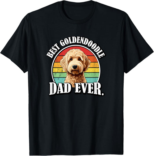 Funny Retro Vintage Mens Dad Goldendoodle Doodle Lover T-Shirt