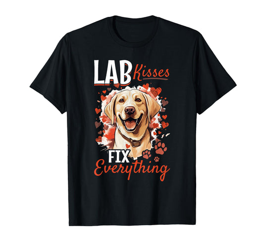 Labrador Dog Breed Pet - Lab kisses fix everything T-Shirt