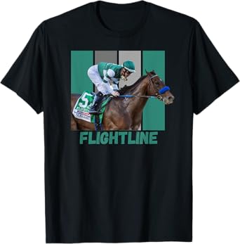 Flightline Horse Racing Thoroughbred Del Mar Santa Anita T-Shirt