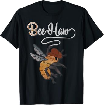 Retro Vintage Bee Haw Cowboy Cowgirl Wild Western Country T-Shirt