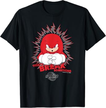 Sonic the Hedgehog 3 - Knuckles "Time to Break Something" T-Shirt